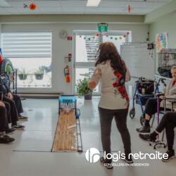 Activité adaptée aux Jardins de Montarville, RPA de soins pour Alzheimer ou TNC à Boucherville